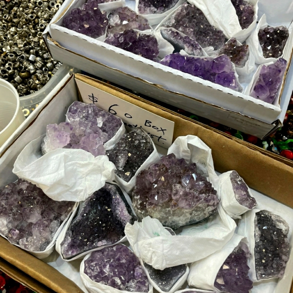 purple amethysts